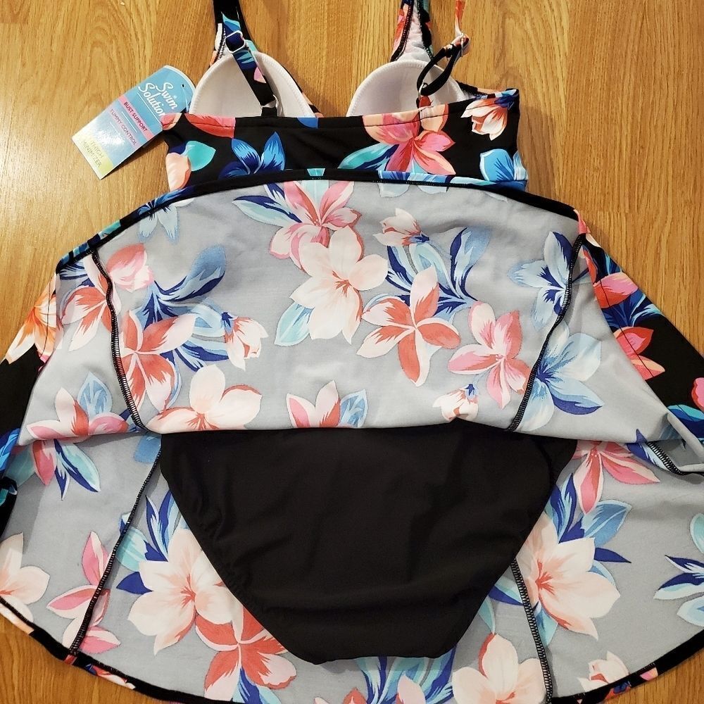 Swim Solutions Lanai Tummy Control Swimdress - NEW - Picture 10 of 16